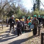 里山体験教室「伐採と薪割り体験」を行いました！